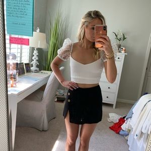 Black skort